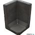 HOEK L-ELEMENT ZWART 80X40X40CM