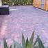Betonstraatsteen 6 cm rood/zwart komo