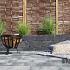 Linea trommel 15x15x30 cm antraciet