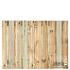 Tuinscherm Enschede, groen geïmpregneerd grenen, RVS-geschroefd, 21-planks (19+2) 180 x 130 cm