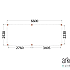Buitenverblijf Palermo 6600x2550x2450mm (bxdxh)