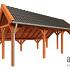 Kapschuur de Hoeve XL 7100x4400x3750mm (bxdxh) links