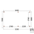 Buitenverblijf Casa 5450x3300x2600mm (bxdxh)