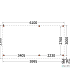 Buitenverblijf Casa 6100x3300x2600mm (bxdxh)