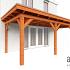Aanbouwveranda Lucca 6450x3250x2600mm (bxdxh) rechts