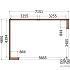 Buitenverblijf Capri 7200x4900x2550mm (bxdxh) model links alleen constructie