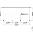 Aanbouwveranda Modena 7300x3650x2700mm (bxdxh) links