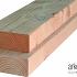 Balken douglas 65x210x5000mm gedroogd en geschaafd