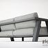 Iconic livingset antraciet met Forza tafel