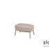 Puglia footstool latte with cushion Latte