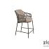 Capalbio counter stool terre with 2 cushions Terre