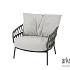 Calpi living chair anthracite with 2 cushions Anthracite