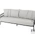 Calpi living bench 3 seater with 3 cushions Anthracite