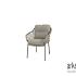 Jura stacking dining chair green with 2 cushions Green