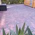 Betonstraatsteen 8 cm rood/zwart komo