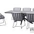Fabrice dining chair Anthracite/Anthracite with 2 cushions Anthracite