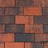 Betonstraatsteen 6 cm rood/zwart komo