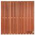 Tuinscherm Leeuwarden, keruing hardhout, RVS-geschroefd, 26-planks (23+3) 180 x 180 cm