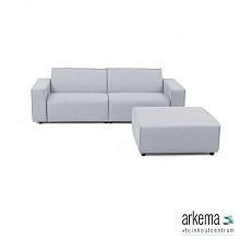 Icon loungeset 3-zits + hocker Mouse Grey