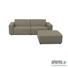 Icon loungeset 3-zits + hocker Olive Green