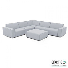 Icon loungeset 8-zits hoek + hocker (links) Mouse Grey