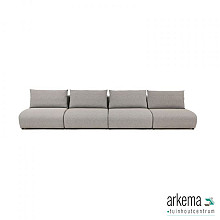 Luxury loungeset straight 440 Light Taupe