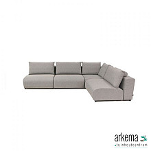 Luxury loungeset corner 230x340 Light Taupe