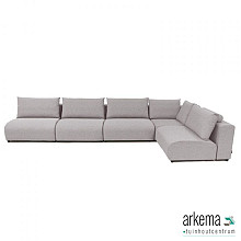 Luxury corner 230x450 Steel Rechts