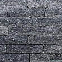 Patioblok getrommeld 60x12x12 cm grijs/zwart