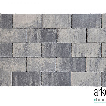 Design brick 6 cm nero/grey mini facet komo