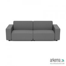 uni loungeset 3-zits Antraciet