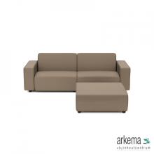 uni loungeset 3-zits + hocker Dark Taupe