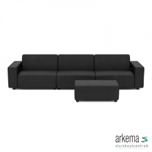 Icon deluxe loungeset 6-zits + hocker small Anthracite