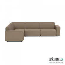 uni loungeset 6-zits hoek (links) Dark Taupe