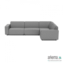Icon deluxe loungeset 6-zits hoek (rechts) Steel