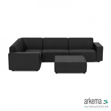 Icon deluxe loungeset 6-zits hoek + hocker (links) Anthracite