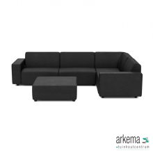 Icon deluxe loungeset 6-zits hoek + hocker (rechts) Anthracite