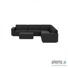 Icon deluxe loungeset 8-zits hoek + hocker S (rechts) Anthracite