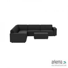 Icon deluxe loungeset 8-zits hoek + hocker small (links) Anthracite