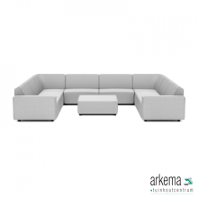 uni loungeset U-zits + hocker Dawn Dust