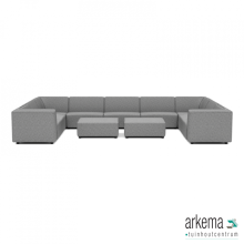 Chill loungeset U-zits large + 2 hockers Steel