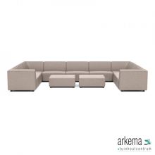 Chill loungeset U-zits large + 2 hockers Light Taupe