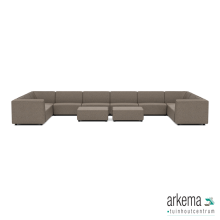 Chill loungeset U-zits extra large + 2 hockers Charcoal