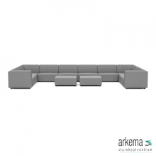 Chill loungeset U-zits extra large + 2 hockers Steel