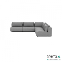 Luxury loungeset corner 340x340 Steel (rechts)
