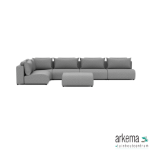 Luxury loungeset corner 230x450 + hocker Steel Links
