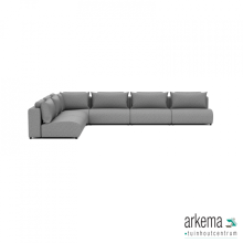 Luxury loungeset corner 450x340 Steel (links)
