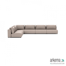 Luxury loungeset corner 450x340 Light Taupe (links)