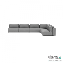 Luxury loungeset corner 450x340 Steel (rechts)