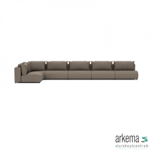 Luxury loungeset corner 560x230 Charcoal (links)